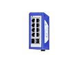 Ethernet-switch, RJ45-portar 8, 1Gbps, Hanterat
